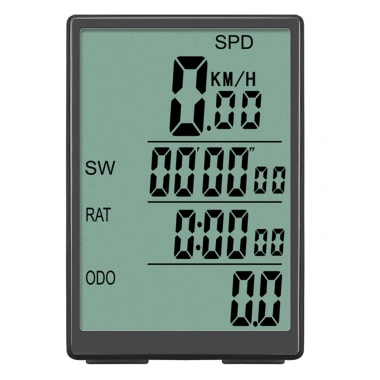 Đèn nền Sunding, Máy tính không dây Freewalker, Đồng hồ LCD xanh, Chống nước 2.023 - Giá 374.859 VND 8