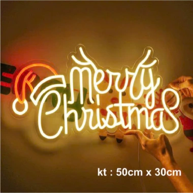 Đèn Neon Led Merry Christmas 2.025 - Trang trí Noel cho quán ăn, nhà hàng 6