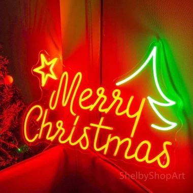 Đèn Neon Led Merry Christmas 2.025 - Trang trí Noel cho quán ăn, nhà hàng 9