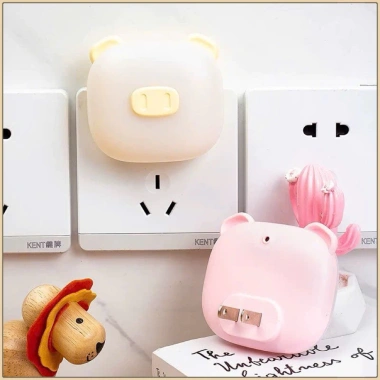 Đèn ngủ cảm ứng hình heo LED tự động bật tắt, decor phòng ngủ, giá chỉ 49.000 VND