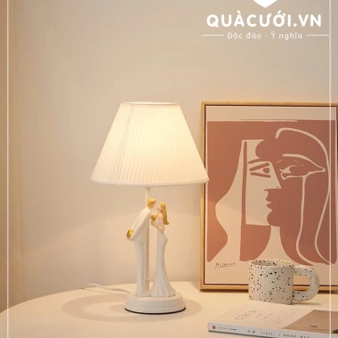 Đèn ngủ để bàn cặp đôi lãng mạn, đèn LED 6 màu, cảm biến chạm, thiết kế sang trọng, quà cưới cô dâu chú rể giảm giá 990.000₫