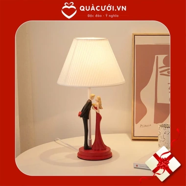 Đèn ngủ để bàn cặp đôi lãng mạn, đèn LED 6 màu, cảm biến chạm, thiết kế sang trọng, quà cưới cô dâu chú rể giảm giá 990.000₫