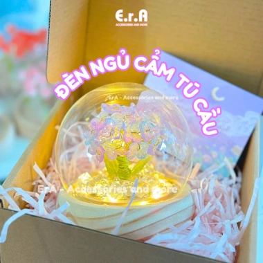 Đèn ngủ hoa Cẩm Tú Cầu Handmade - Quà sinh nhật, Valentine, 8/3, tặng người yêu - Giá 177.000 VND 3
