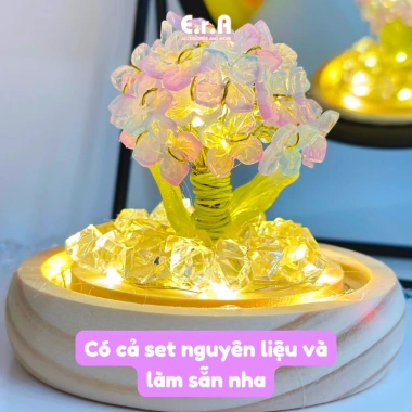 Đèn ngủ hoa Cẩm Tú Cầu Handmade - Quà sinh nhật, Valentine, 8/3, tặng người yêu - Giá 177.000 VND 5