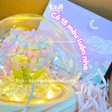 Đèn ngủ hoa Cẩm Tú Cầu Handmade - Quà sinh nhật, Valentine, 8/3, tặng người yêu - Giá 177.000 VND 7