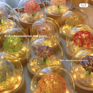 Đèn ngủ hoa Cẩm Tú Cầu Handmade - Quà sinh nhật, Valentine, 8/3, tặng người yêu - Giá 177.000 VND 9