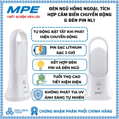 Đèn ngủ hồng ngoại NL1 MPE - Cảm biến chuyển động, đèn pin tích hợp, chỉ 227.000₫