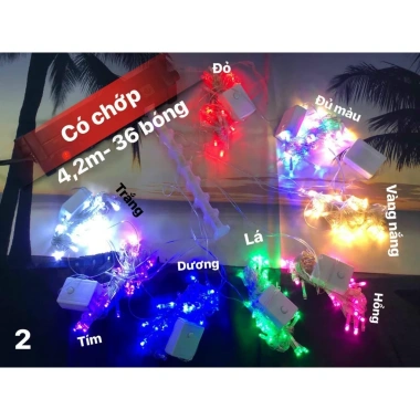 Đèn Nhấp Nháy 5m Trang Trí Nhiều Màu Hàng Loại 1 Ánh Sáng Đẹp Giá 16.660 VND 2