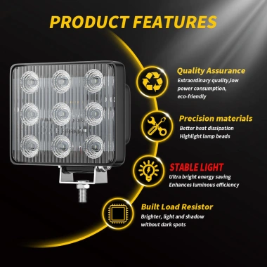 Đèn Nhấp Nháy 9LED Đa Năng cho Xe Máy và Xe Bán Tải, Chống Nước, Đèn Cảnh Báo 12-24V