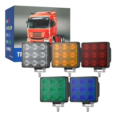Đèn Nhấp Nháy 9LED Đa Năng cho Xe Máy và Xe Bán Tải, Chống Nước, Đèn Cảnh Báo 12-24V