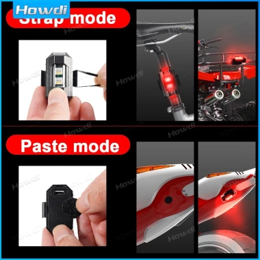 Đèn nhấp nháy cảnh báo an toàn gắn đuôi xe máy - sạc USB, giảm giá 17 chỉ 51.700 VND 7
