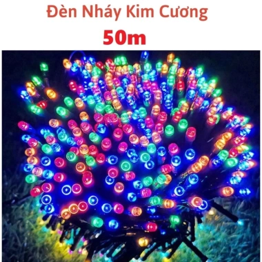 Đèn Nháy Kim Cương 40m - Dây LED Chống Nước Nhiều Màu, Trang Trí Ngoài Trời, Mẫu Mới 2.025 Giá Ưu Đãi 59.000 VND 7