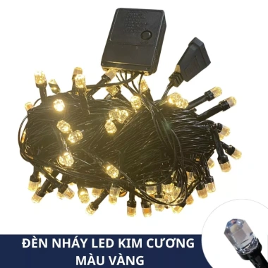 Đèn Nháy Kim Cương 40m - Dây LED Chống Nước Nhiều Màu, Trang Trí Ngoài Trời, Mẫu Mới 2.025 Giá Ưu Đãi 59.000 VND 9