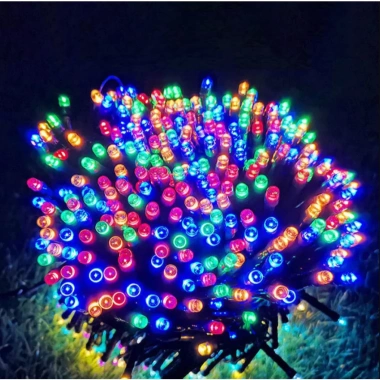 Đèn nháy kim cương 50M - Dây LED 240 bóng, chống nước, trang trí ngoài trời, dây 20m nhấp nháy loại 1, giá 40.571 VND
