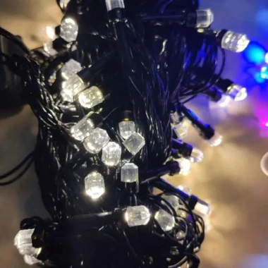 Đèn nháy kim cương 50M - Dây LED 240 bóng, chống nước, trang trí ngoài trời, dây 20m nhấp nháy loại 1, giá 40.571 VND 9 Đèn nháy kim cương 50M - Dây LED 240 bóng, chống nước, trang trí ngoài trời, dây 20m nhấp nháy loại 1, giá 40.571 VND 9