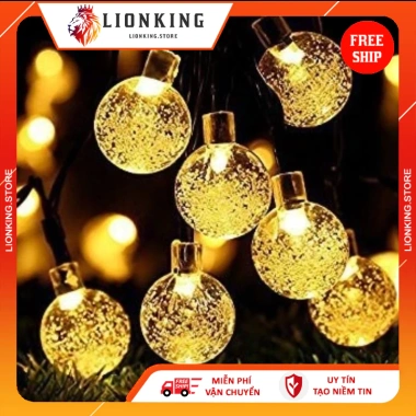 Đèn nháy LED 10m bi bọt, bông tuyết, ngôi sao, kim cương giá 13.9k LionKingStore