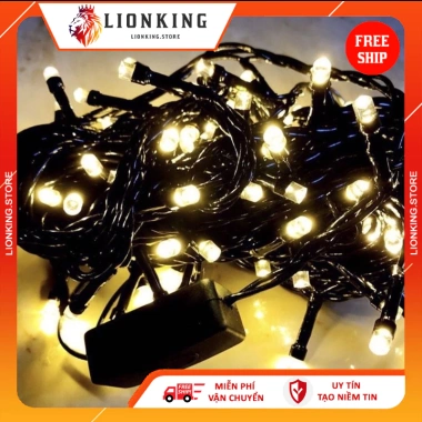 Đèn nháy LED 10m bi bọt, bông tuyết, ngôi sao, kim cương giá 13.9k LionKingStore