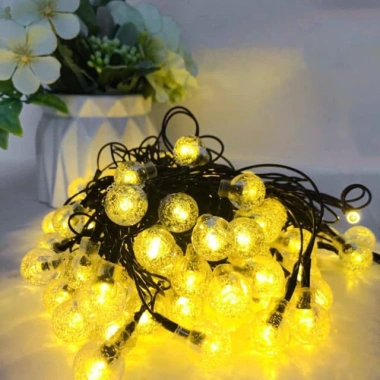 Đèn Nháy LED 7,5m Bi Bọt Trang Trí Noel và Tết Nguyên Đán, Cực Xinh, Giá 55.000₫