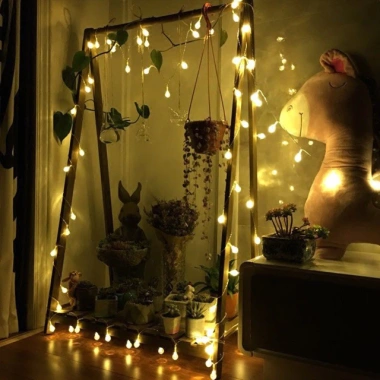 Đèn Nháy LED 7,5m Bi Bọt Trang Trí Noel và Tết Nguyên Đán, Cực Xinh, Giá 55.000₫