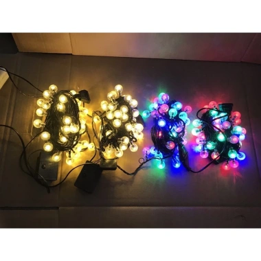 Đèn Nháy LED Bi Bọt 40 Bóng Sịn Phích Nối - Đèn Trang Trí Tết Giá Tiết Kiệm