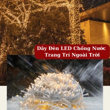 Đèn nháy LED dây 30-50m sáng, trang trí quán cafe, sân vườn, Noel, lễ tết, giá 184.500₫ 6 Đèn nháy LED dây 30-50m sáng, trang trí quán cafe, sân vườn, Noel, lễ tết, giá 184.500₫ 6