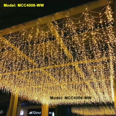 Đèn nháy LED rèm 6-16M rủ 60cm, trang trí quán cafe tiệc cưới - Giá chỉ 99.000đ 4