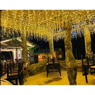 Đèn nháy LED rèm 6-16M rủ 60cm, trang trí quán cafe tiệc cưới - Giá chỉ 99.000đ 6