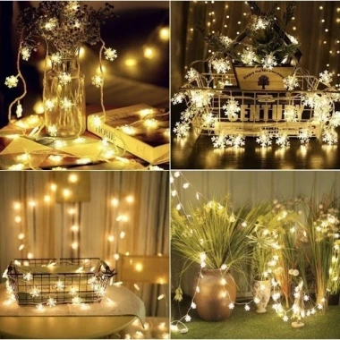 Đèn nháy lét chống nước - Đèn dây LED cuộn 20m 10m 6m, trang trí Noel Giáng sinh Tết, giảm giá 35.000