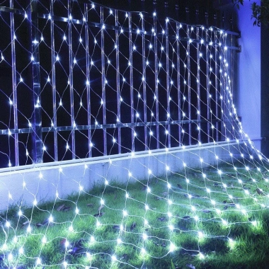 Đèn nháy trang trí rèm lưới 3x2m 3 màu Trắng Vàng Xanh Dương – Giá chỉ 149.000₫ 3