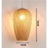 Đèn Nhót Dài 2 Lớp Tre Tròn - Đèn Lồng Mây Đan Trang Trí Khách Sạn, Nhà Hàng, Cafe - 140k 2