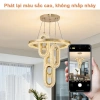 Đèn ốp trần Gogeous chùm 3 vòng - 3 chế độ màu, điều khiển từ xa, phù hợp phòng khách 3