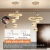 Đèn ốp trần Gogeous chùm 3 vòng - 3 chế độ màu, điều khiển từ xa, phù hợp phòng khách 4