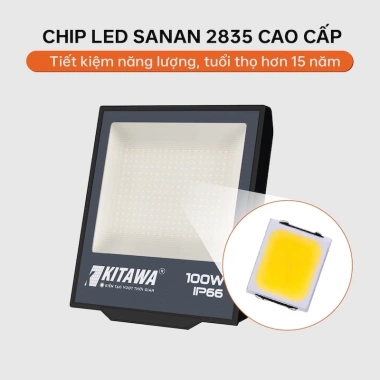 Đèn Pha LED 50W Siêu Sáng KITAWA - Chip LED Cao Cấp, Chống Nước, Chống Bụi, Giá Ưu Đãi 176.000₫ 7