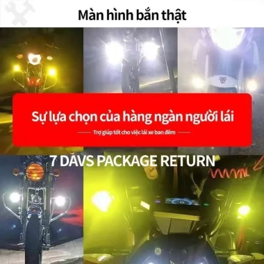 Đèn pha LED hình vuông 12V-80V 4 bóng 3 inch Ánh sáng trắng/vàng, ô tô & xe máy 3 Đèn pha LED hình vuông 12V-80V 4 bóng 3 inch Ánh sáng trắng/vàng, ô tô & xe máy 3