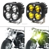 Đèn pha LED hình vuông 12V-80V 4 bóng 3 inch Ánh sáng trắng/vàng, ô tô & xe máy 9