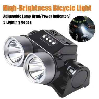 Đèn pha LED IPX6 xe đạp NLINNI 2 chế độ, chống mưa, lắp đặt dễ dàng