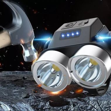 Đèn pha LED IPX6 xe đạp NLINNI 2 chế độ, chống mưa, lắp đặt dễ dàng