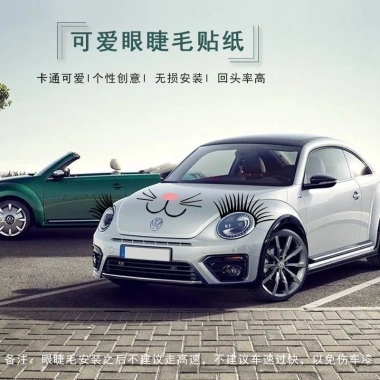 Đèn Pha Miếng Dán Lông Mi Xe Ô Tô - Lông Mi Giả Mèo Thỏ Tai Mái, Giá 92.026₫ 4