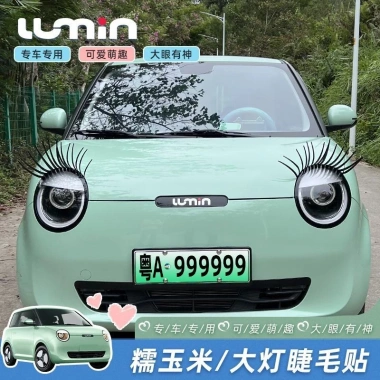 Đèn Pha Miếng Dán Lông Mi Xe Ô Tô - Lông Mi Giả Mèo Thỏ Tai Mái, Giá 92.026₫ 7