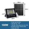 Đèn pha năng lượng mặt trời 100W Siêu sáng, Tiết kiệm, Giá chỉ 499.000₫ khuyến mãi