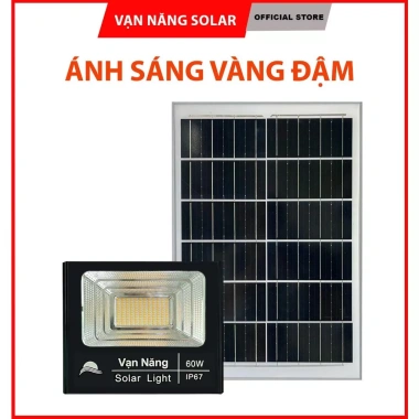 Đèn pha năng lượng mặt trời ánh sáng vàng 100W/200W Tiết kiệm, chiếu sáng mạnh, chỉ 899k 8