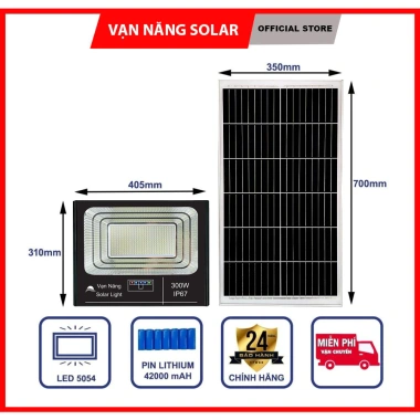 Đèn Pha Năng Lượng Mặt Trời Led 5.054 100‑500W – Tiết kiệm, Ánh Sáng Mạnh, Giá Ưu Đãi 829k