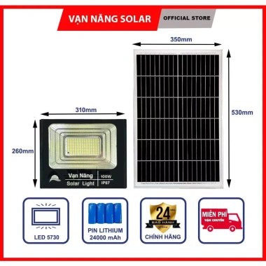 Đèn pha năng lượng mặt trời LED vỏ nhôm 25-200W, BH 2 năm - Giá ưu đãi 379.000₫ 5 Đèn pha năng lượng mặt trời LED vỏ nhôm 25-200W, BH 2 năm - Giá ưu đãi 379.000₫ 5