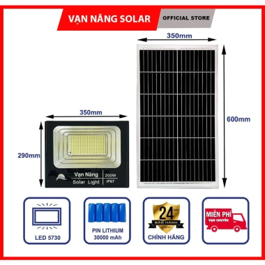 Đèn pha năng lượng mặt trời LED vỏ nhôm 25-200W, BH 2 năm - Giá ưu đãi 379.000₫ 6 Đèn pha năng lượng mặt trời LED vỏ nhôm 25-200W, BH 2 năm - Giá ưu đãi 379.000₫ 6