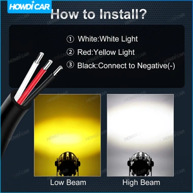 Đèn Pha Xe Máy 6.000K Hi-Lo Chùm LED H4/H6 Vàng Trắng - Giá Ưu Đãi 72.930₫