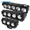 Đèn pha xe máy Vòng bi mini LED trắng vàng 12V/24V Giá chỉ 76.000đ