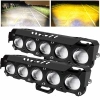Đèn pha xe máy Vòng bi mini LED trắng vàng 12V/24V Giá chỉ 76.000đ 2