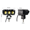 Đèn pha xe máy Vòng bi mini LED trắng vàng 12V/24V Giá chỉ 76.000đ 11