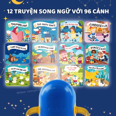 Đèn Pin Chiếu Hình Cổ Tích Mideer Kid Storybook Torch - Ánh Sáng 3D, Giá 379.000đ
