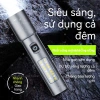 Đèn pin laser trắng LED đa năng nhập khẩu hợp kim nhôm sạc pin tiêu điểm kéo dài mini 129.999 VND